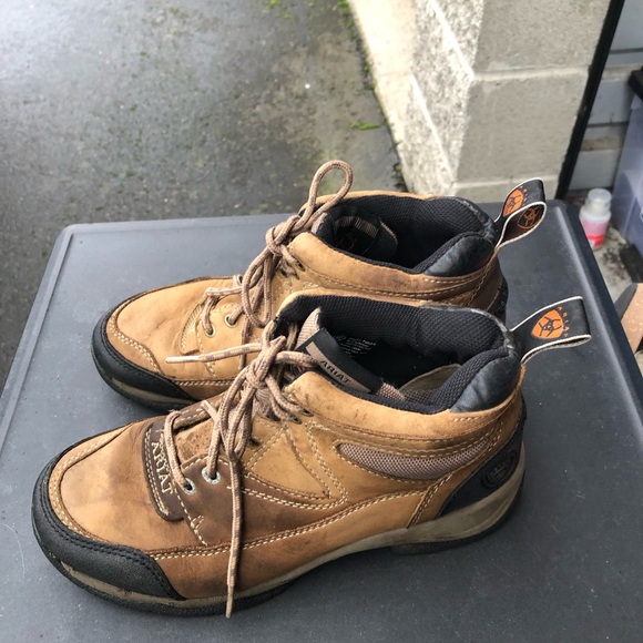 ARIAT Terrain ATS Style 70024 Brown Leather Hiking Work Boots Women’s Size 7.5B - Picture 9 of 13